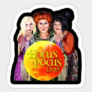 Hocus Pocus Live Moon Tshirt Sticker